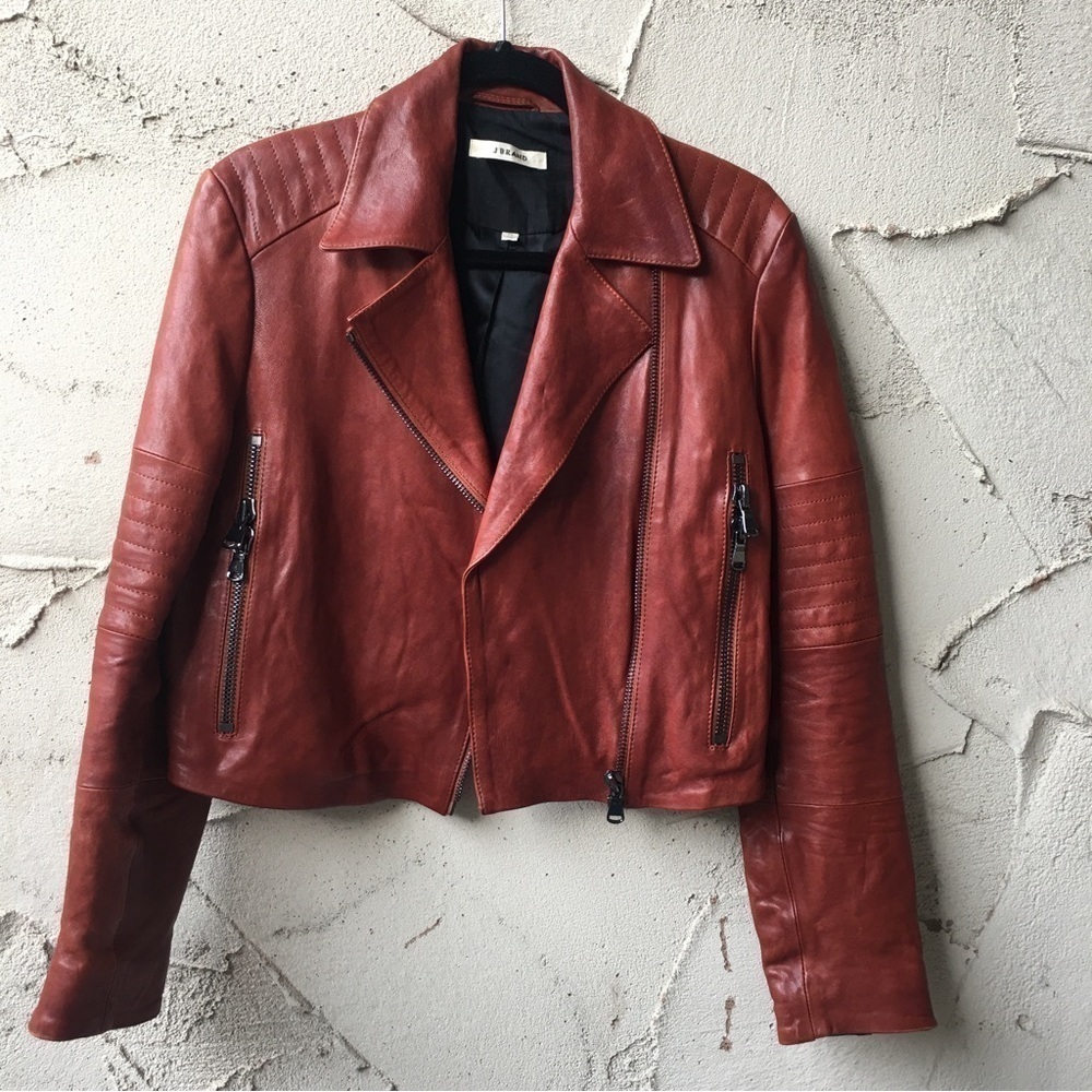 J. Brand Genuine Moto Leather Jacket size M